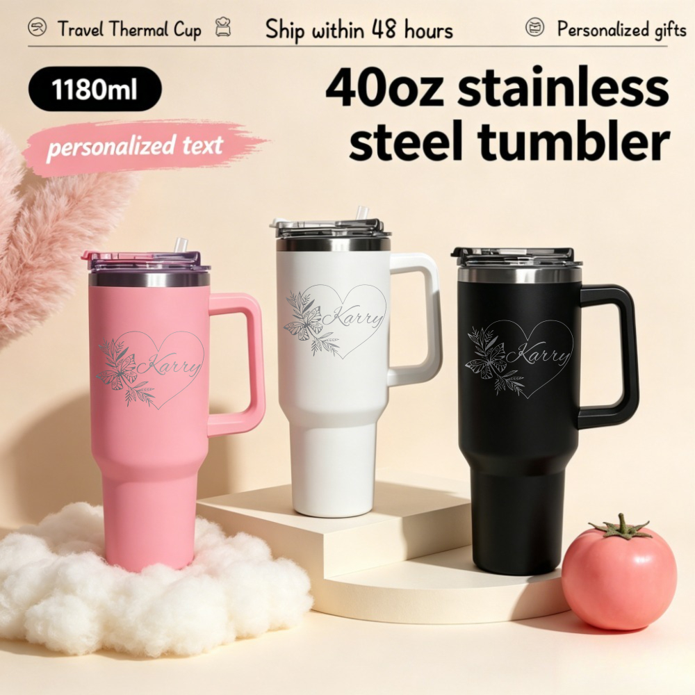 Coffee Equipment Gift - 1L Personalized text bottle Stainless steel