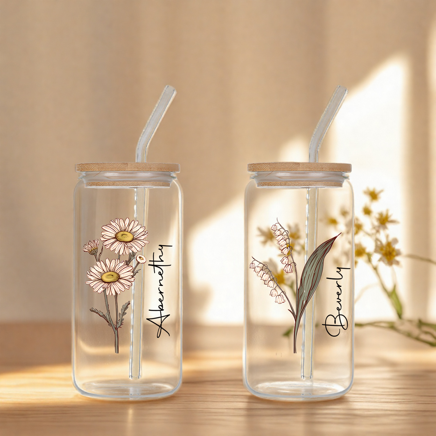 Personalized Floral Retro Iced - Coffee Equipment Gift avaliação e preço