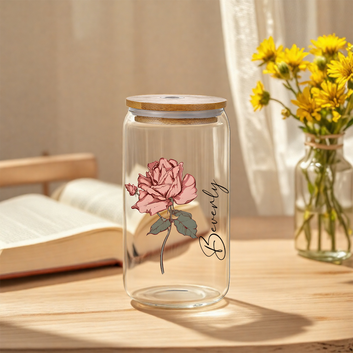 Personalized Floral Retro Iced - Coffee Equipment Gift avaliação e preço