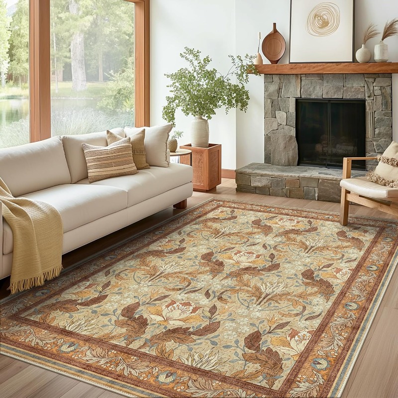 Vintage Floral Rug Carpet for  - Vintage Coffee Equipment avaliação e preço