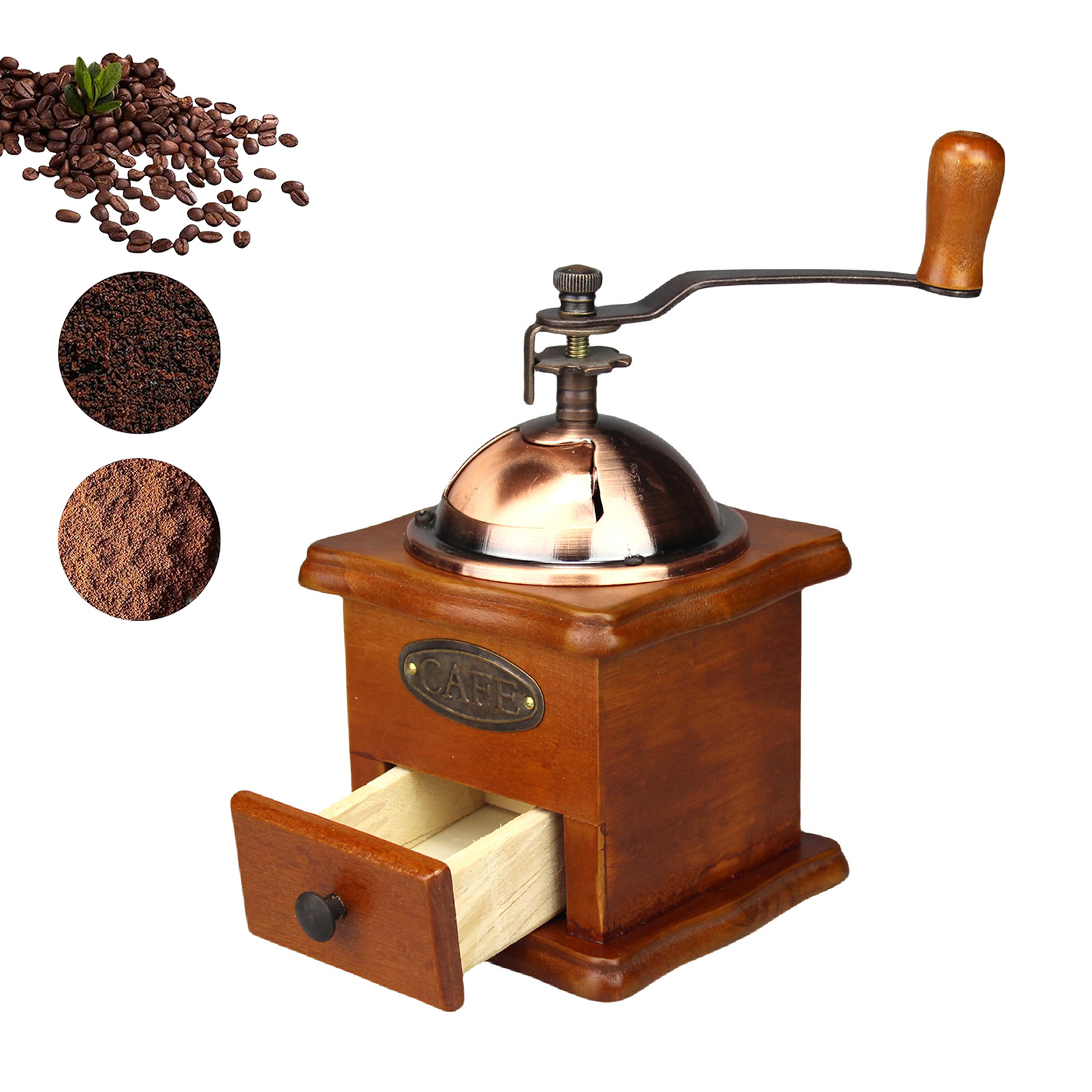 Antique Manual Coffee Grinder  - Vintage Coffee Equipment avaliação e preço