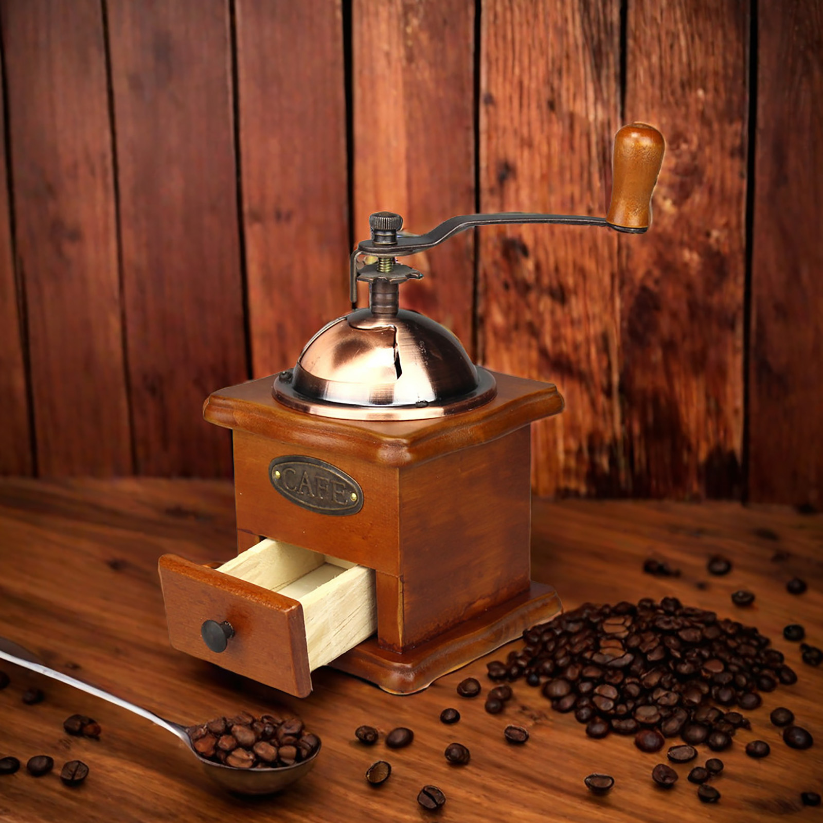 Antique Manual Coffee Grinder  - Vintage Coffee Equipment avaliação e preço