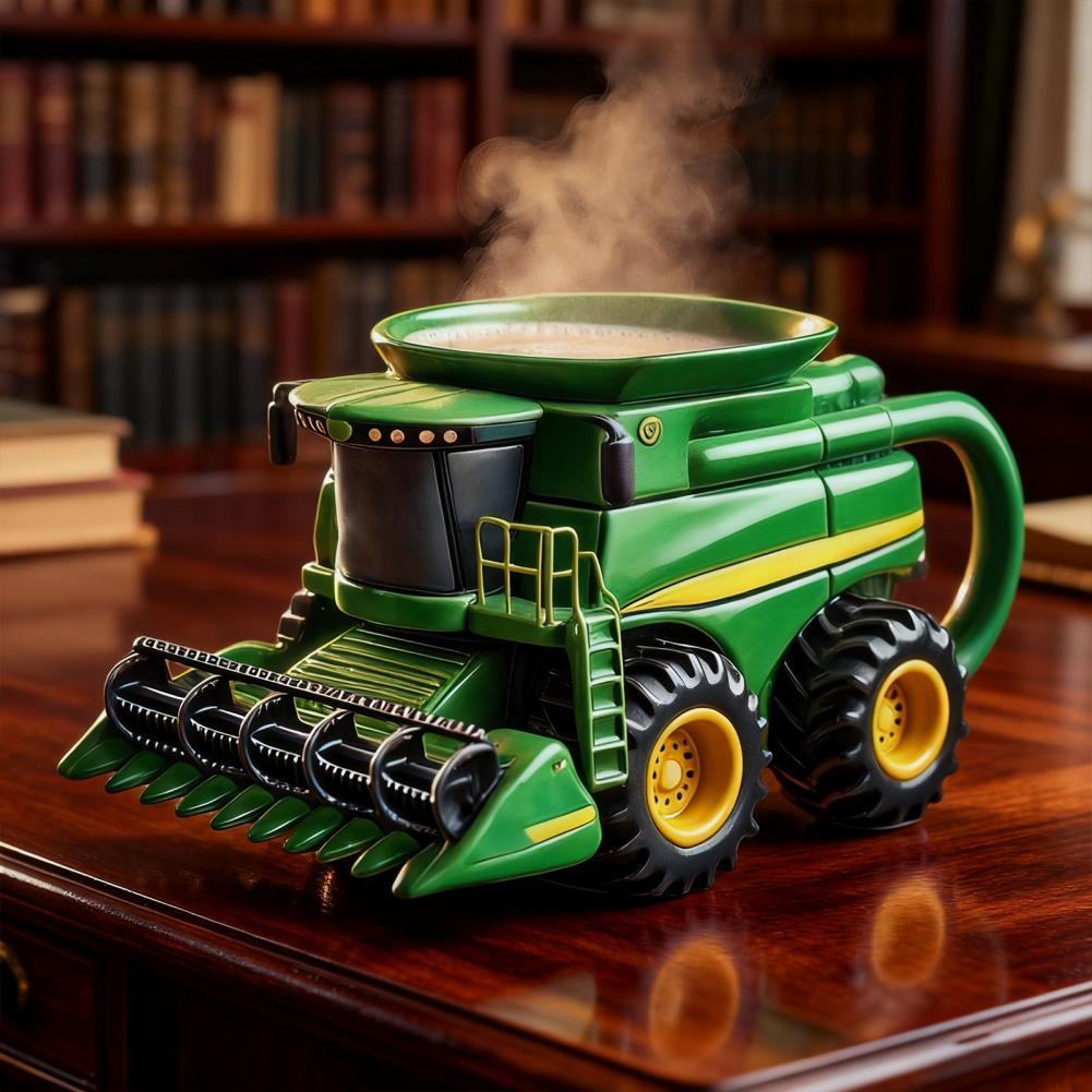 Handcrafted Tractor Coffee Mug - Vintage Coffee Equipment avaliação e preço