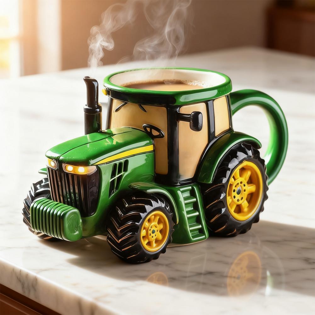 Handcrafted Tractor Coffee Mug - Vintage Coffee Equipment avaliação e preço