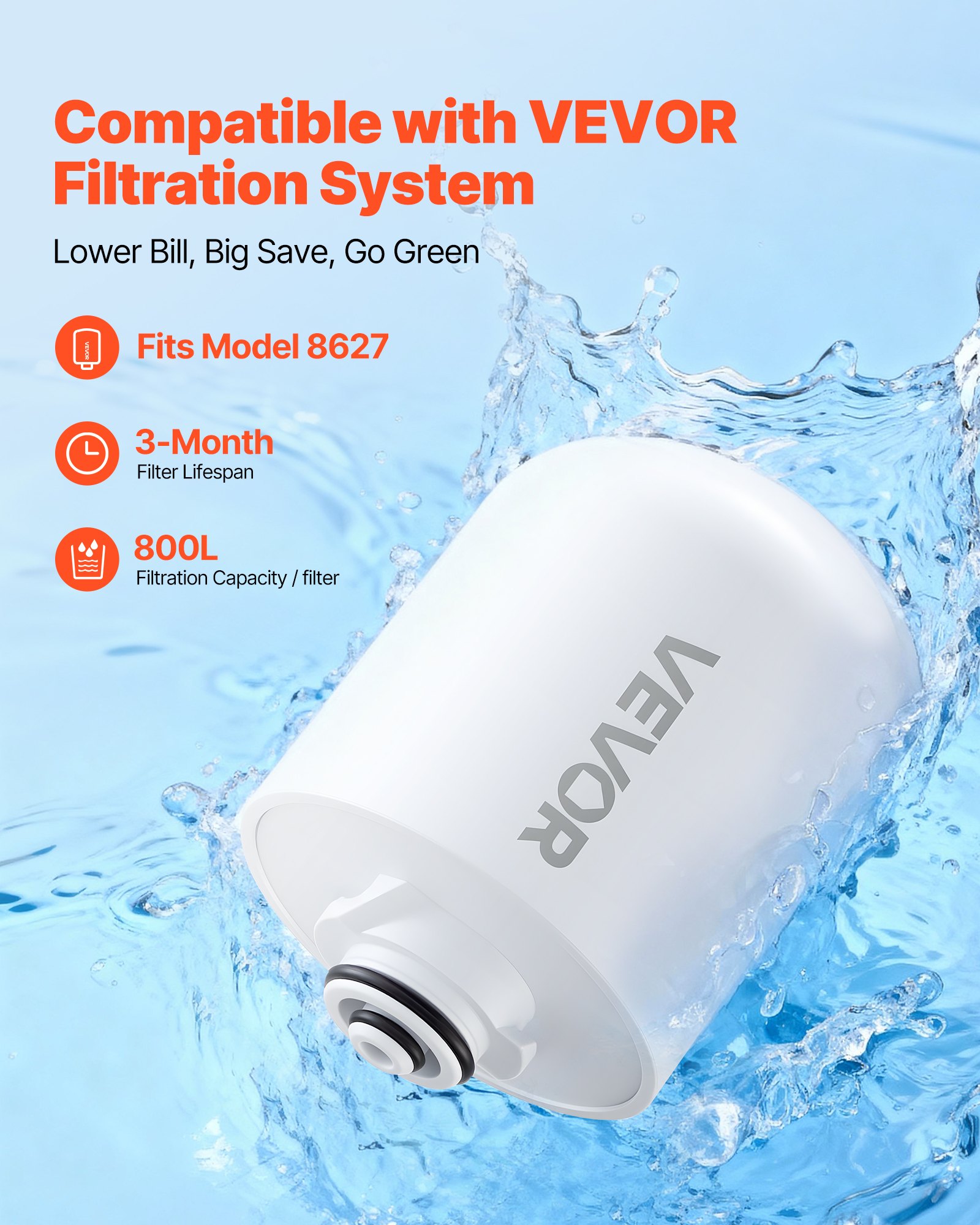Faucet Filter Replacement, 2-P - Water Filter Cartridge avaliação e preço