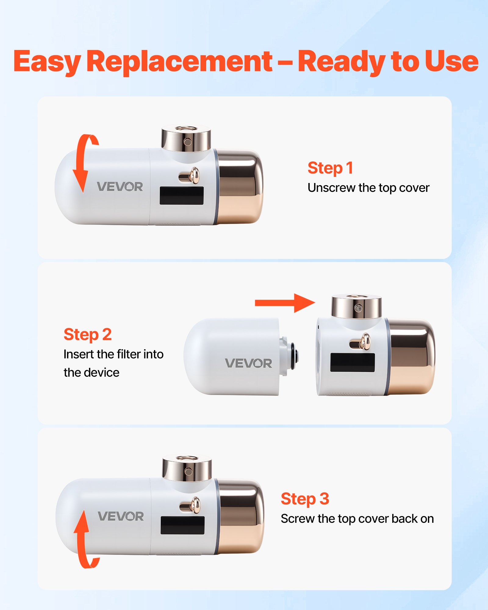 Faucet Filter Replacement, 2-P - Water Filter Cartridge avaliação e preço