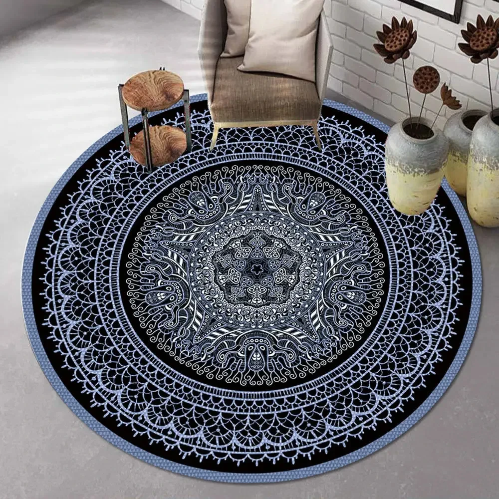 Bohemian Mandala Round Carpet  - Vintage Coffee Equipment avaliação e preço