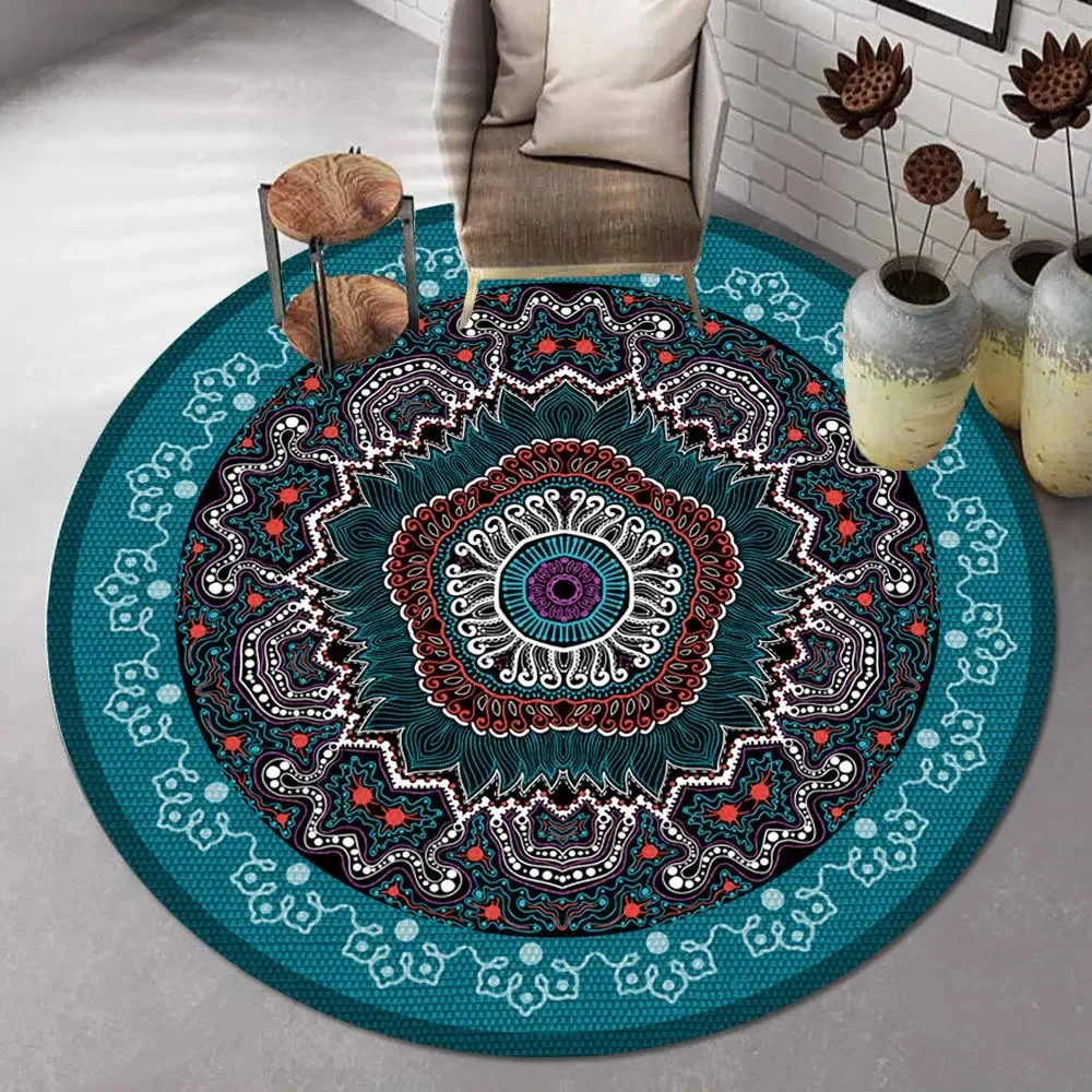 Bohemian Mandala Round Carpet  - Vintage Coffee Equipment avaliação e preço
