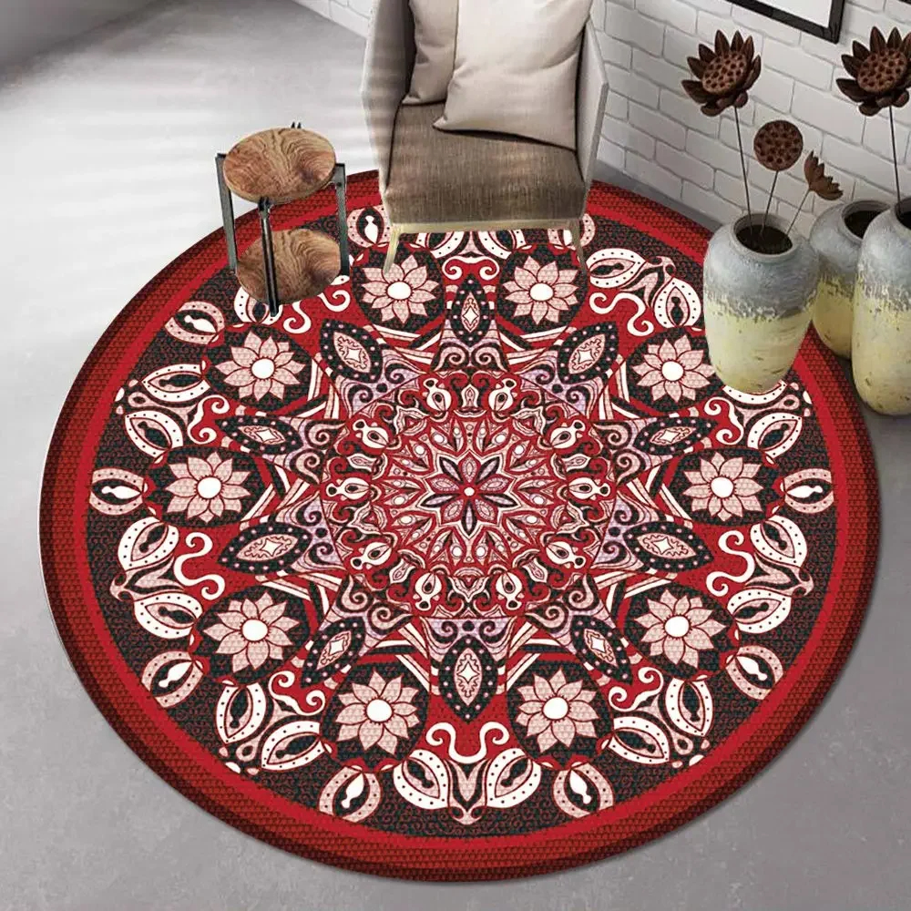 Bohemian Mandala Round Carpet  - Vintage Coffee Equipment avaliação e preço