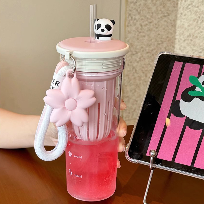 650ml Kawaii Water Bottle With - Coffee Equipment Gift avaliação e preço