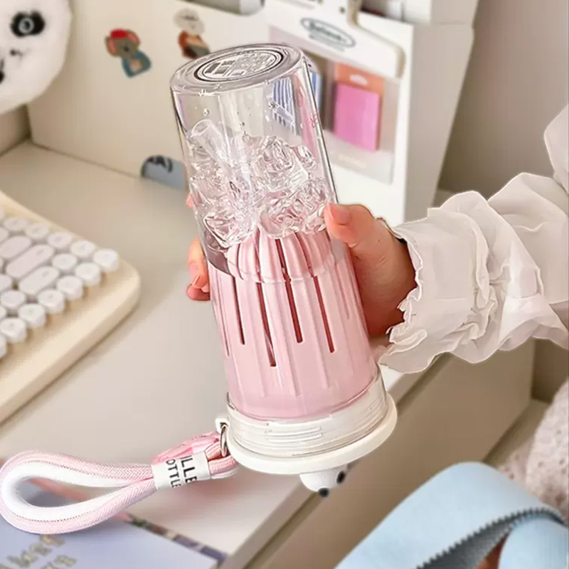 650ml Kawaii Water Bottle With - Coffee Equipment Gift avaliação e preço