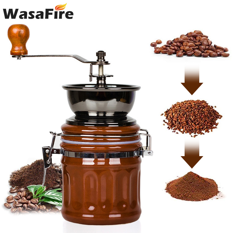 Manual Coffee Grinder Portable - Vintage Coffee Equipment avaliação e preço