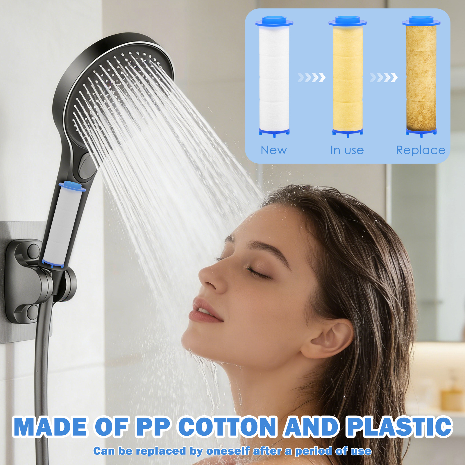 20Pcs Replacement Shower Filte - Water Filter Cartridge avaliação e preço